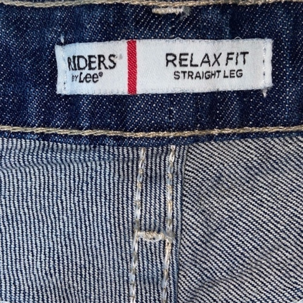 Riders By Lee Women’s 8 Blue Mom Jeans Bootcut Mid Rise Straight EUC Denim - Picture 4 of 7